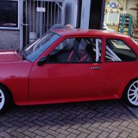 Oranje Opel Ascona B 2.5CIH met 212PK