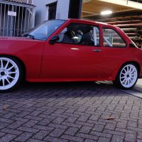 Oranje Opel Ascona B 2.5CIH met 212PK