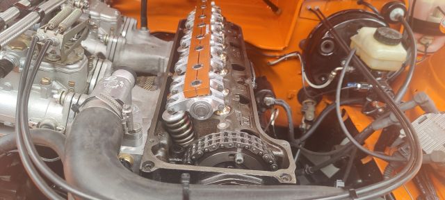 Oranje Opel Ascona B 2.5CIH met 212PK