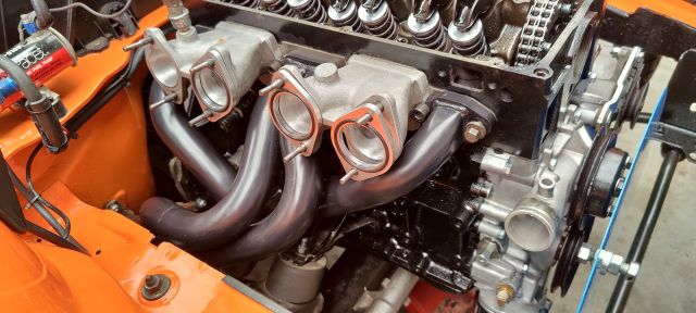 Oranje Opel Ascona B 2.5CIH met 212PK